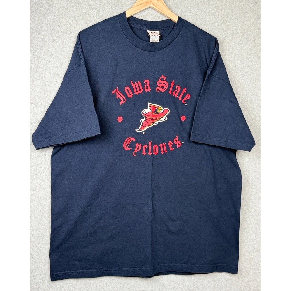 Y2K Iowa State Cyclones Foot Locker Team Edition XXL Navy Graphic T Shirt